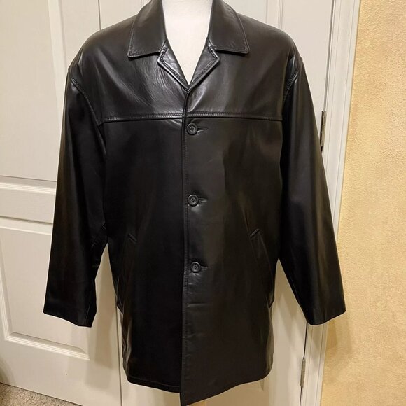 REMY Leather Jacket CLASSIC Black - Sz 42 Made in USA - Picture 1 of 16